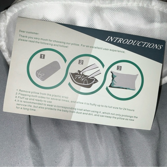 MZOIMZO BED PILLOWS 2 COOLING PILLOWS, SIDE,STOMACH,AND BACK SLEEPERS BRAND NEW - Picture 12 of 16